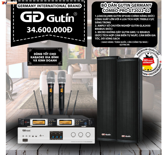 Bộ Dàn Karaoke Gutin Germanny Compo-PRO GT2022-02