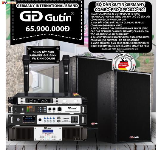 Bộ Dàn Karaoke Gutin Germanny Compo-PRO GPR2022-N01