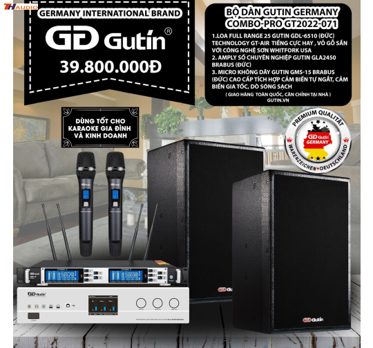 Bộ Dàn Karaoke Gutin Germanny Compo-PRO GT2022-071